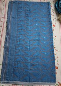 Blue &amp; Gray Saree