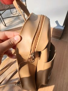 Tan Mini  Backpack