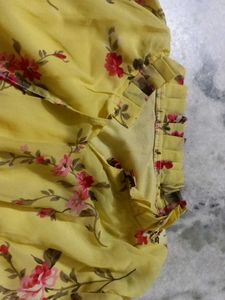 Floral Yellow Romper