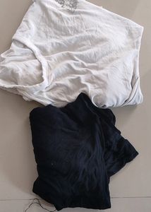 Cut Shoulder Top For Women With Sando T Shirt