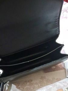 Chic Black Crocodile Crossbody Bag
