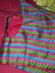 Colorful Embroidered Blouse