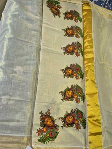 Krishna Print Saree