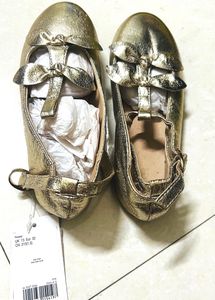 Mothercare Brand New Golden Ballerinas For Girls