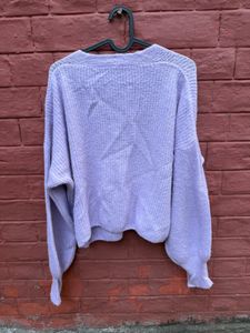 Lilac Cardigan Sweater