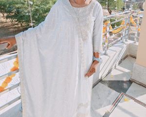 Elegant White Kurta Set