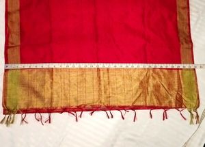 BANARASI BORDER DUPATTA (RED)