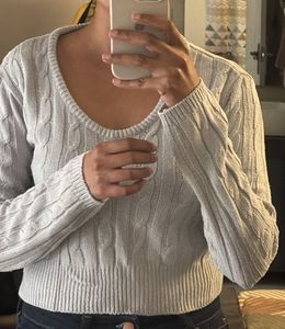 Blue Knit Top