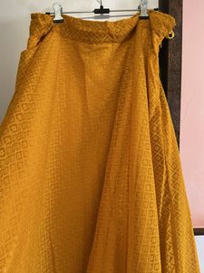 Ethnic Skirt - Mustard Yellow