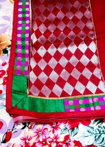 Elegant Red Saree