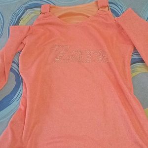 Pink Off Shoulder Top