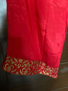 BIBA Red Silk Palazzo (xl)