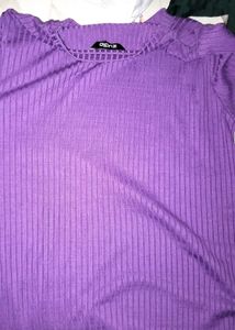 Purple Long Sleeve Top