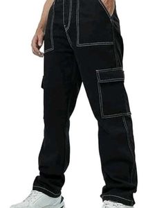 Black Cargo Pants+ Gift 🎁