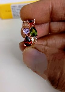 Rose Gold Plated Zirconia Ring