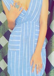 Deep Neck One Piece Dress