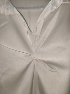 Off-white Satin Top