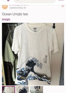 Uniqlo Hokusai Wave Art Tee