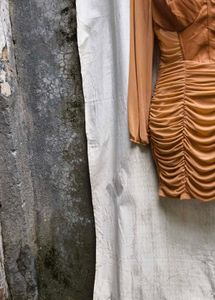 I. Ruched Bodycon Mini Dress