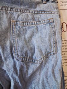Two-Tone Wide Leg Jeans