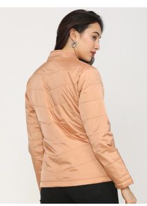 Stylish Peach Padded Jacket