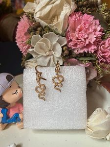 Gold Snake Earrings