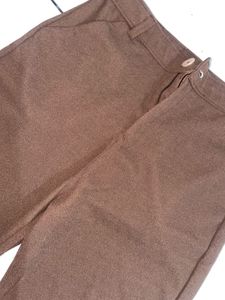 Brown Flare Leg Pants