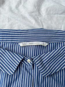 ZARA off shoulder Strip Shirt Top