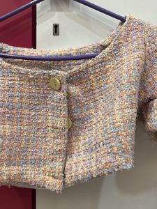 Tweed Crop Top - Chic &amp; Trendy