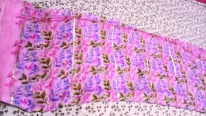 Pink Floral saree