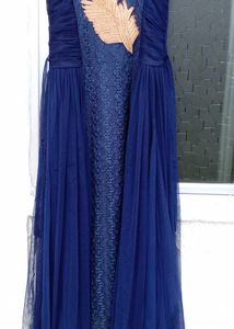 Elegant Blue Ethnic Gown