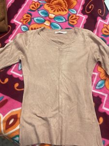 Casual V-Neck Knit Top