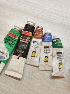 ACRYLIC PAINTS + WATERCOLOURS