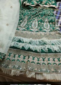 Green Embroidered Lehenga Choli