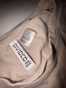 Beige Cropped T-Shirt