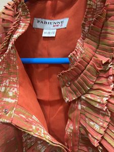 Imported Classy Multicoloured Orange Top