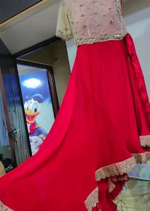 Partywear Dress With Dupatta And Jacket