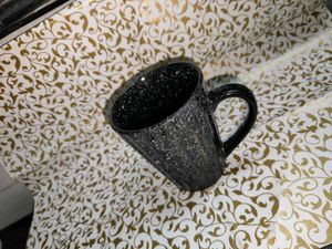 Black With White Spotted Mug