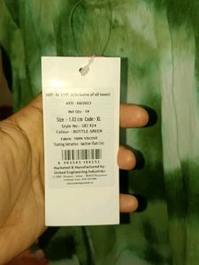 Green Tie-Dye Tassel Dress