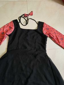 Elegant Black Anarkali Kurta