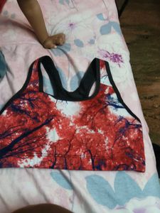 Red &amp; Black Sports Bra