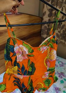 Vibrant Floral Crop Top