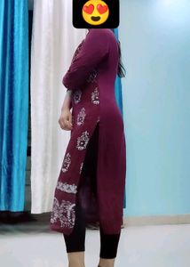 Kurta With Cotton Blend Febric