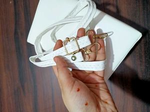 White Clutch with Chain