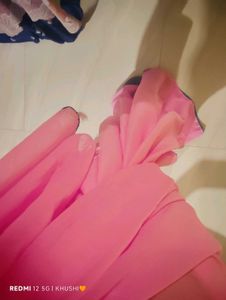 Pink saree