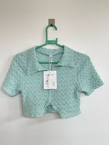 Mint Green Cropped Top