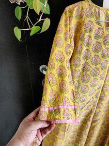 Yellow Floral Print Maxi Dress