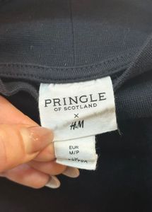 H&amp;M X Pringle Black T-Shirt Dress