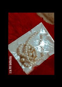 Pearl Earings And Necklace,♥️