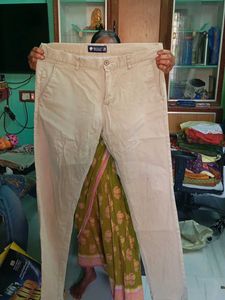 Dark Beige Colour Formal Pant